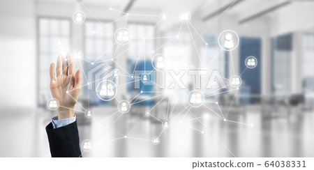 Modern wireless technologies for business and connecting people all over the world 64038331