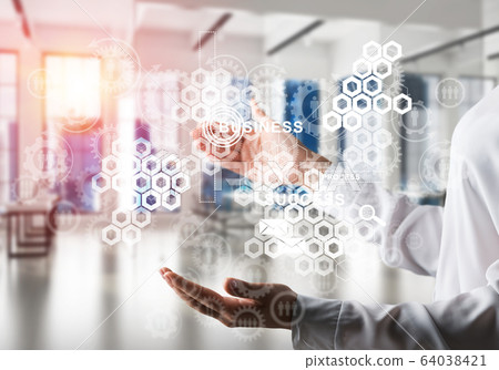 Modern technologies for successful business concept. Modern technologies for successful business concept. 64038421