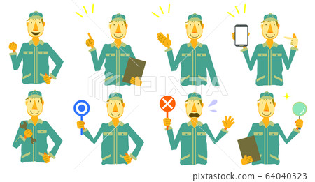 Mechanic icon set 64040323