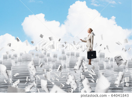 Successful confident business woman in suit. 64041843