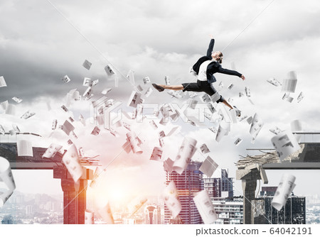 Problem and difficulties overcoming concept. Problem and difficulties overcoming concept. 64042191