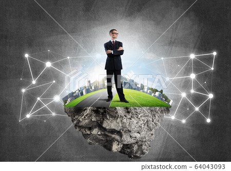 Concept of modern wireless technologies as effective tool for business Concept of modern wireless technologies as effective tool for business 64043093