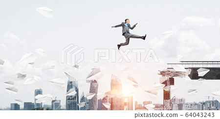 Problem and difficulties overcoming concept. 64043243