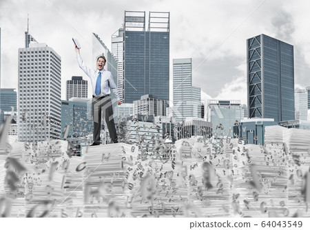 Study hard to become successful businessman. 64043549