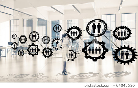 Networking and social communication concept as effective point f 64043550