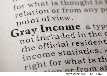 definition of gray income 64044620