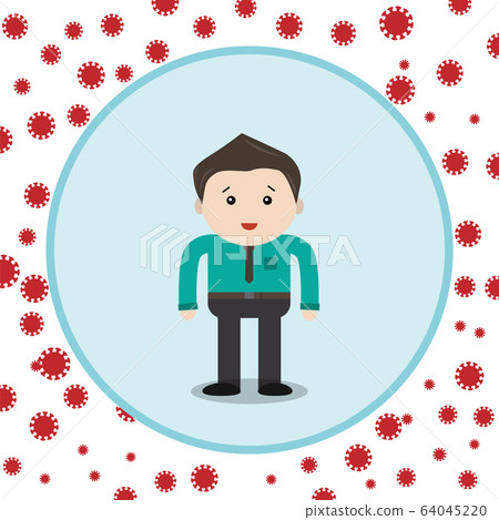 Corona virus stay at home concept vector illustration Corona virus stay at home concept vector illustration 64045220