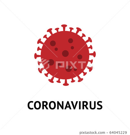 Coronavirus bacteria cell vector flat Icon isolated Coronavirus bacteria cell vector flat Icon isolated 64045229