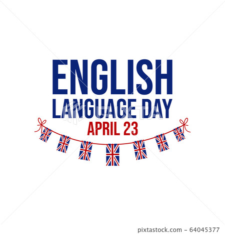 English language day banner vector 64045377