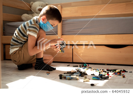 Stay at home quarantine coronavirus pandemic prevention. 64045932