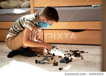 Stay at home quarantine coronavirus pandemic prevention. 64045938