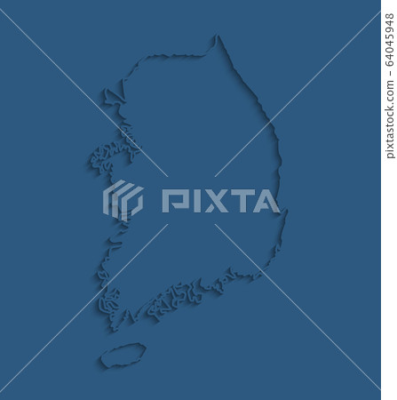 South Korea country map background vector template South Korea country map background vector template 64045948