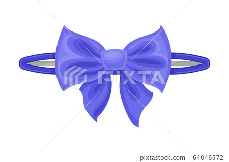 Elastic Scrunchy or Hair Tie Isolated on White Background Vector Illustration 64046572