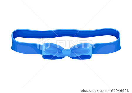 Elastic Scrunchy or Hair Tie Isolated on White Background Vector Illustration 64046608