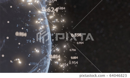 Abstract futuristic planet Earth Abstract futuristic planet Earth 64046823