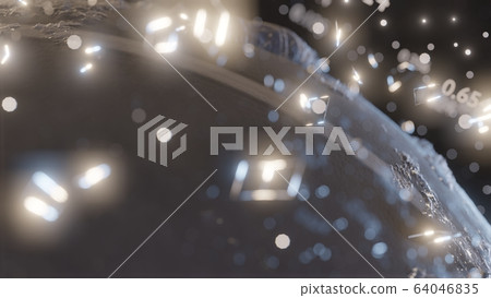 Abstract futuristic planet Earth Abstract futuristic planet Earth 64046835