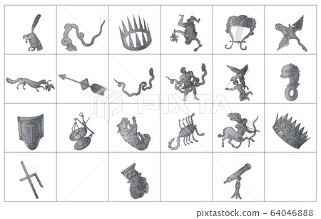 Summer constellation shadow frame Summer constellation shadow frame 64046888