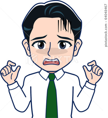 Illustration of mid-career employee Illustration of mid-career employee 64048467