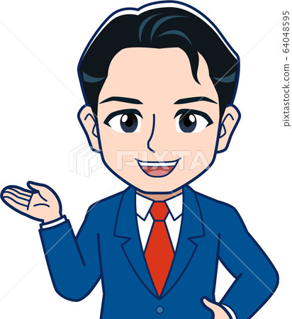 Illustration of mid-career employee Illustration of mid-career employee 64048595