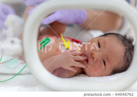 Newborn newborn incubator working hard with incubator 64048762