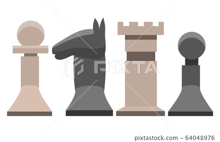 Chess Knight Pawn and Horse Board Game Playing 64048976