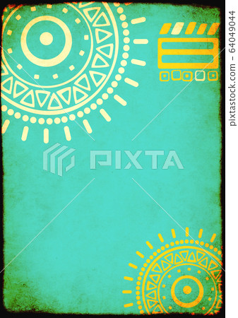 Grunge background with ethnicity ornaments Grunge background with ethnicity ornaments 64049044