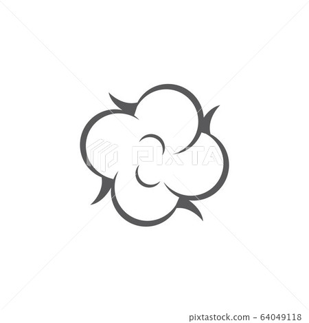 Cotton flower vector icon template 64049118
