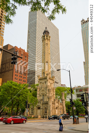 USA Illinois Chicago Water Tower USA Illinois Chicago Water Tower 64049312