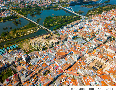 Aerial view of Merida, Spain Aerial view of Merida, Spain 64049824