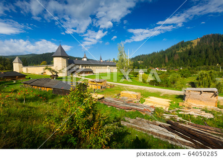 Orthodox monastic complex in Sucevita, Romania 64050285