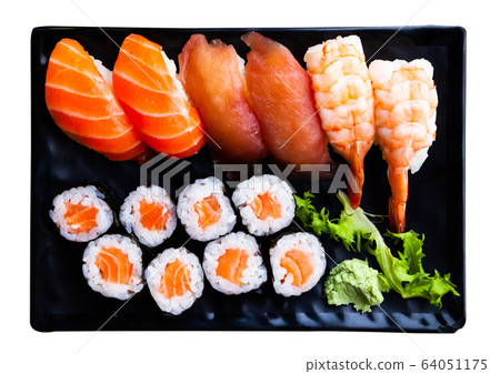Nigiri and hosomaki sushi Nigiri and hosomaki sushi 64051175