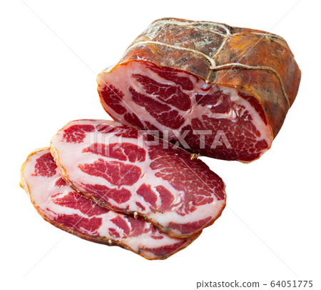 Sliced cured pork shoulder 64051775