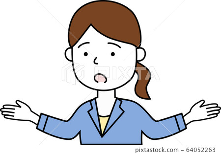 女人打手勢解釋困擾 64052263