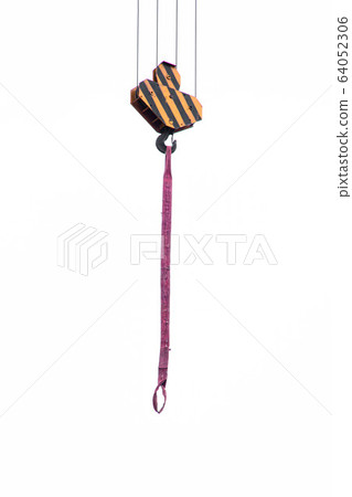 Construction crane hook isolate Construction crane hook isolate 64052306