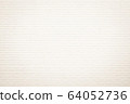 Wall cream brick wall texture background in room 64052736