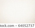 Wall cream brick wall texture background in room 64052737