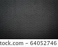 Abstract dark brick wall texture background 64052746