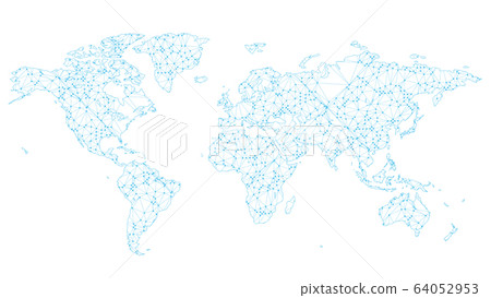 Blue global network cyber communication it image background 64052953