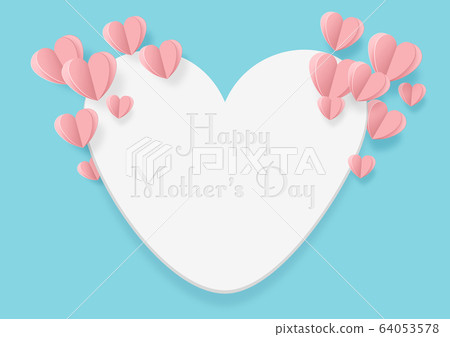 Mother's Day-Paper Craft-Heart-Happy mother's day 64053578