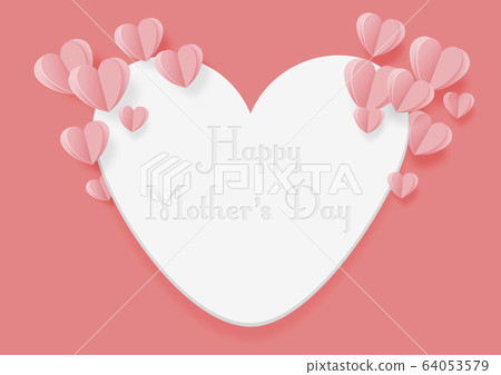 Mother's Day-Paper Craft-Heart-Happy mother's day 64053579