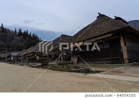 大內宿市南會津郡福島下鄉町民居 大內宿市南會津郡福島下鄉町民居 64054105