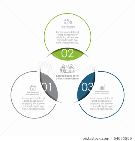 Infographic design template with place for your data. Vector illustration. 64055899