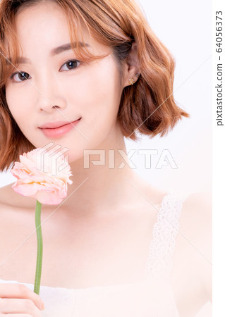 Beauty flower spring woman Beauty flower spring woman 64056373