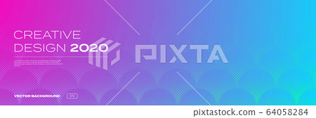 Color gradient background, halftone pattern, 64058284