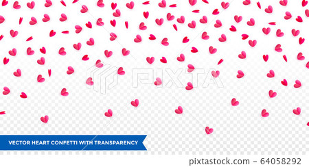 Hearts confetti pattern background for Valentines Hearts confetti pattern background for Valentines 64058292