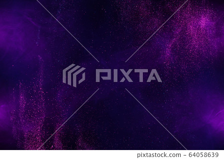 Explosion of shiny colorful dust and smoke abstract background Explosion of shiny colorful dust and smoke abstract background 64058639