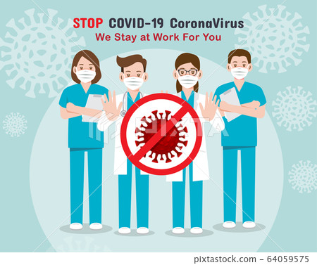 Coronavirus Covid-19, Doctors medical team , I Coronavirus Covid-19, Doctors medical team , I 64059575