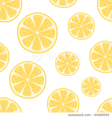 Lemon seamless pattern - Stock Illustration [64060093] - PIXTA