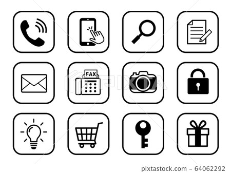 Useful icons square Useful icons square 64062292