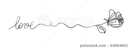Continuous One Line Drawing Black And White Vector Concept For Logo Card,  Banner, Poster, Flyer Stock Vector Colourbox | Islamiyyat.Com